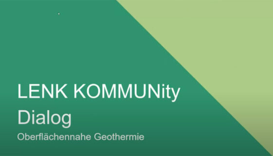 LENK KOMMUNity Dialog zur oberflächennahen Geothermie am 05.06.2024